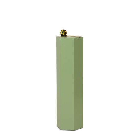 Sekskantet pidestall, farger, 30 x 100 cm