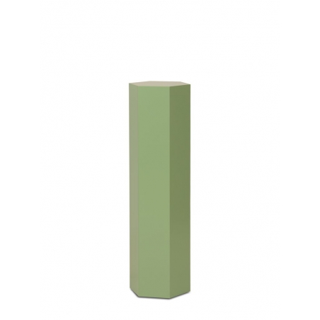 Sekskantet pidestall, farger, 40 x 100 cm