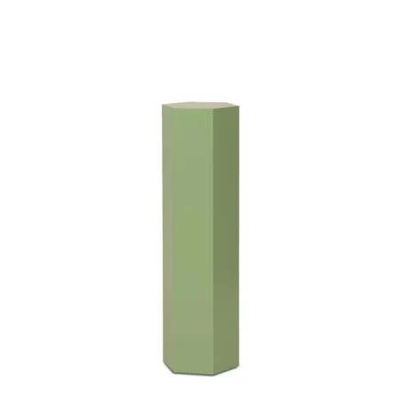 Sekskantet pidestall, farger, 40 x 100 cm