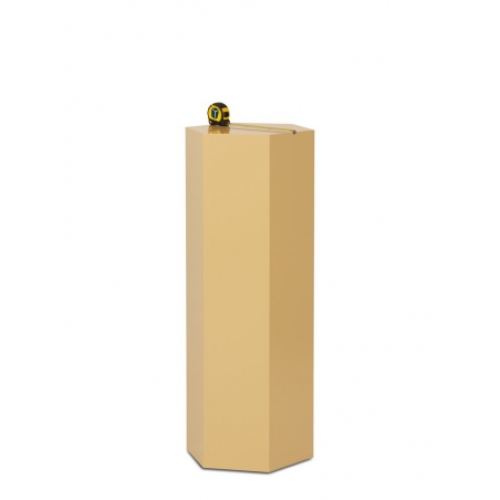 Sekskantet pidestall, farger, 40 x 100 cm
