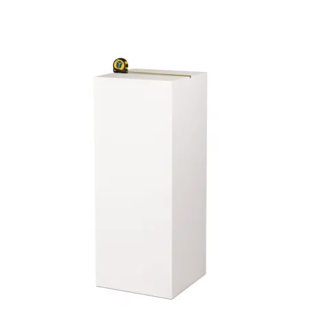 MDF wit hoogglans sokkels | zuilen wit hoogglans MDF