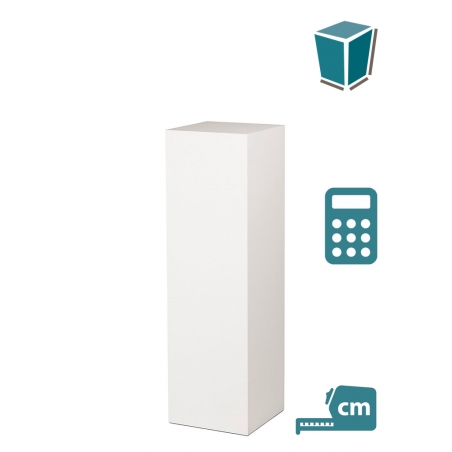 MDF wit hoogglans sokkels | zuilen wit hoogglans MDF MDF wit hoogglans sokkels | zuilen wit hoogglans MDF