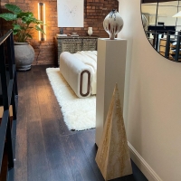 MDF witte sokkels | plantenzuilen | zuilen wit MDF zijdeglans