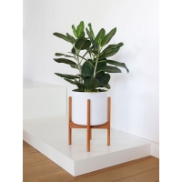 MDF witte sokkels | plantenzuilen | zuilen wit MDF zijdeglans