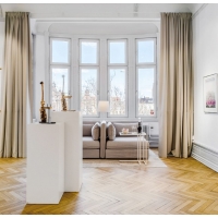 MDF witte sokkels | plantenzuilen | zuilen wit MDF zijdeglans