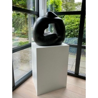 MDF witte sokkels | plantenzuilen | zuilen wit MDF zijdeglans