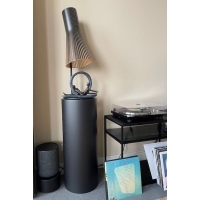 Rund pidestall, svart