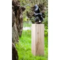 Eiken houten sokkels | massief houten zuilen | uitstekende kwaliteit
