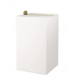 MDF witte sokkels | plantenzuilen | zuilen wit MDF zijdeglans
