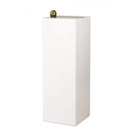 MDF witte sokkels | plantenzuilen | zuilen wit MDF zijdeglans