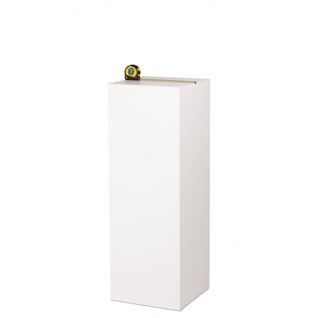 MDF witte sokkels | plantenzuilen | zuilen wit MDF zijdeglans