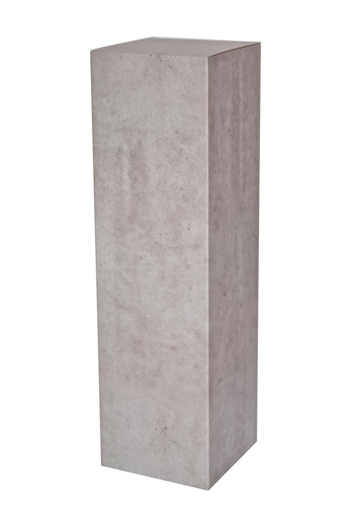 Pidestall i papp, betonglook