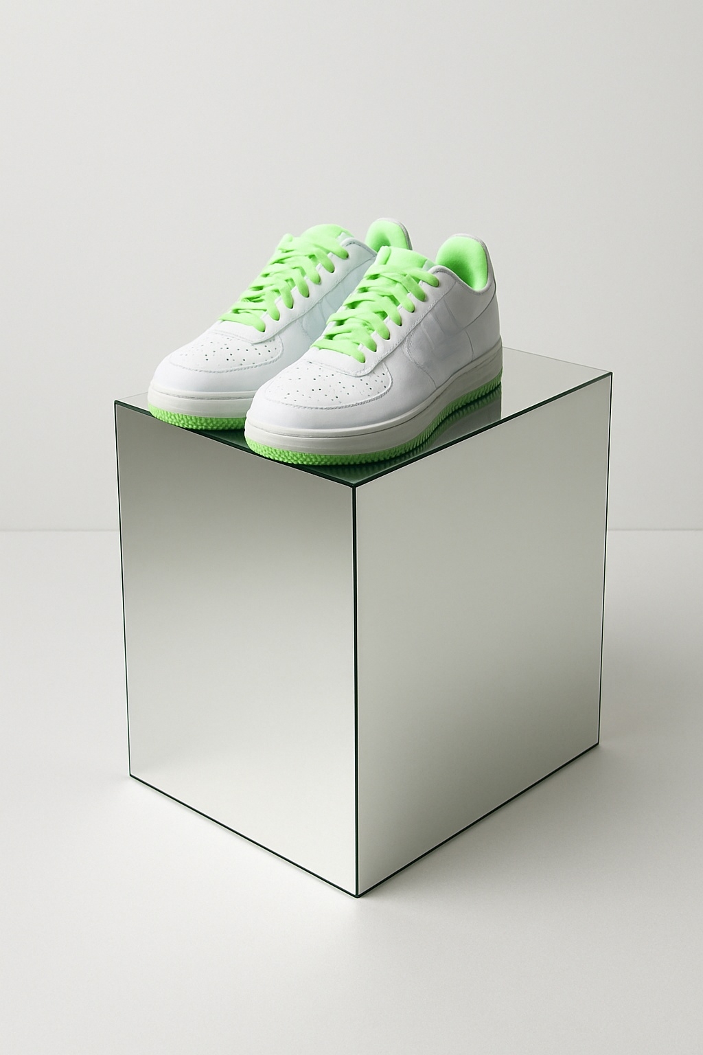 Pidestall i speilglass